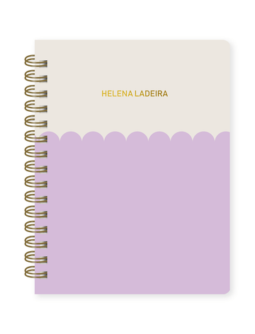Caderno Wire-O Honey Lilac