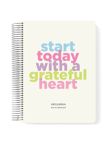 Caderno Espiral Grateful Heart