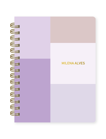 Caderno Wire-O Box Lilac
