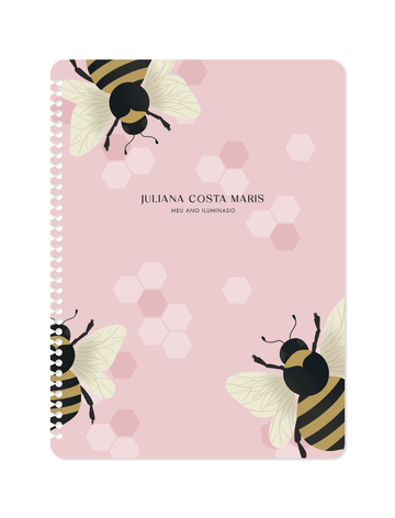 Capa Avulsa Planner - Bee Pink