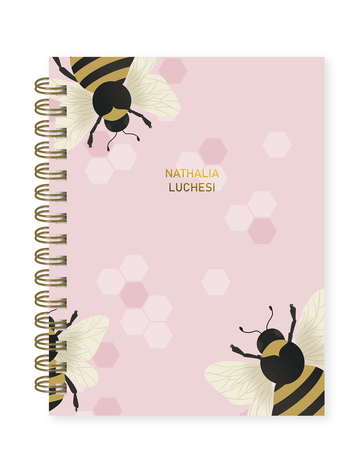 Planner Sem Data - Bee Pink